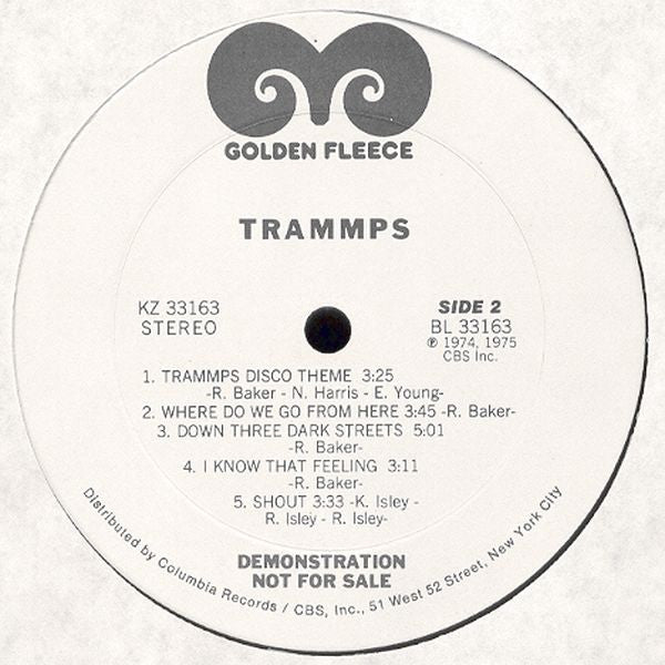 The Trammps : Trammps (LP, Album, Promo)