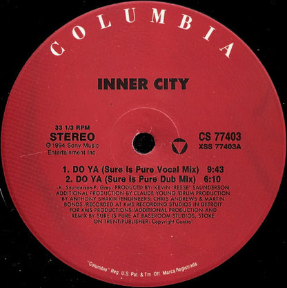 Inner City : Do Ya (2x12")
