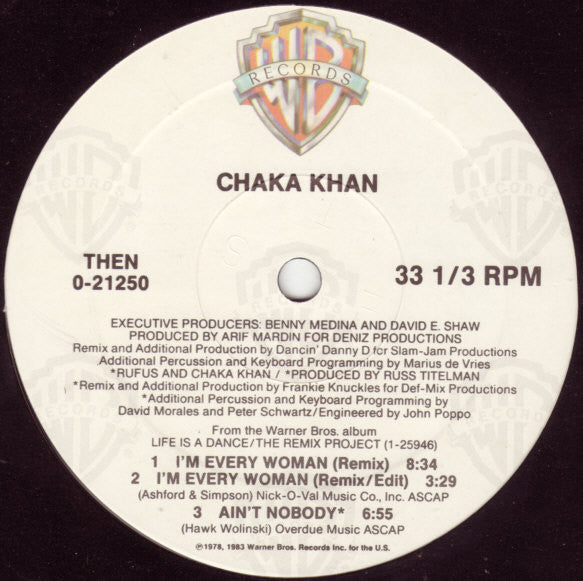 Chaka Khan : Soul Talkin' (12", Maxi)