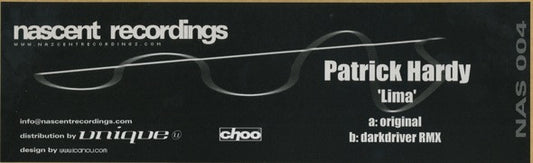 Patrick Hardy : Lima (12")