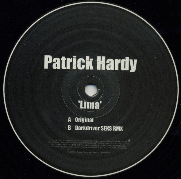 Patrick Hardy : Lima (12")