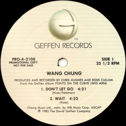 Wang Chung : Selections From Points On The Curve (12", Promo, Smplr)