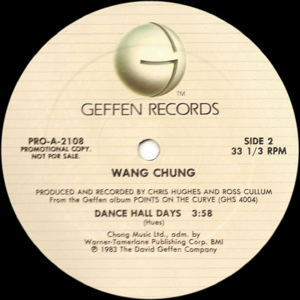 Wang Chung : Selections From Points On The Curve (12", Promo, Smplr)