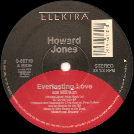 Howard Jones : Everlasting Love (808 Mix) (12", Maxi, SRC)