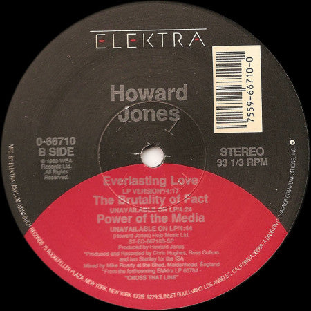 Howard Jones : Everlasting Love (808 Mix) (12", Maxi, SRC)