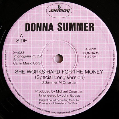 Donna Summer : She Works Hard For The Money (12", Single)