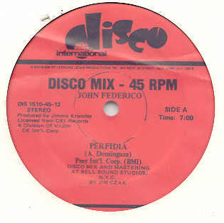 John Federico : Perfidia (12")