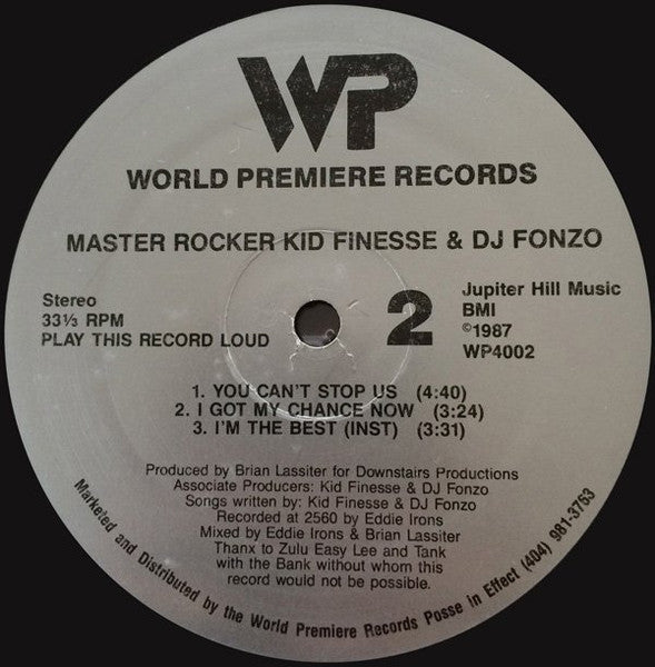 Master Rocker Kid Finesse & DJ Fonzo : Put You To Rest (12", EP)