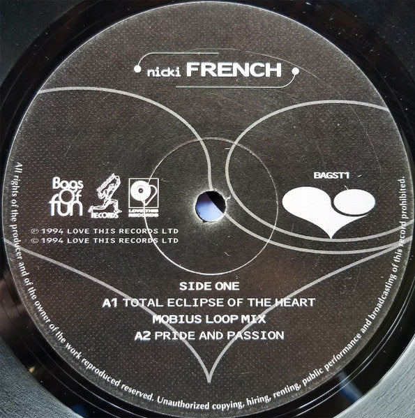 Nicki French : Total Eclipse Of The Heart (12")