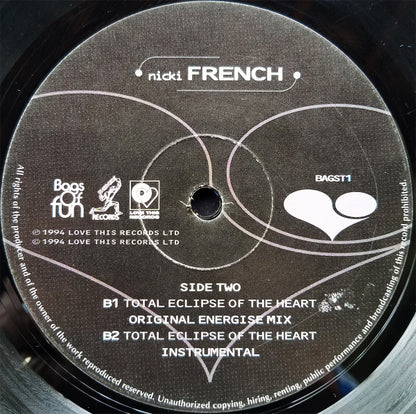 Nicki French : Total Eclipse Of The Heart (12")