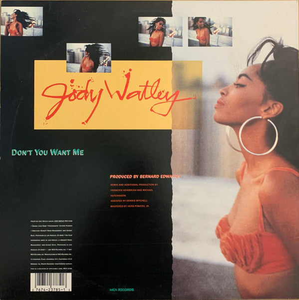 Jody Watley : Don't You Want Me (12")
