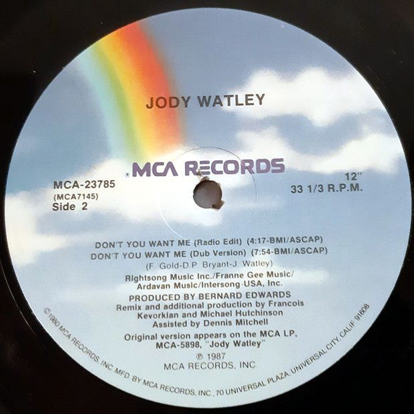 Jody Watley : Don't You Want Me (12")