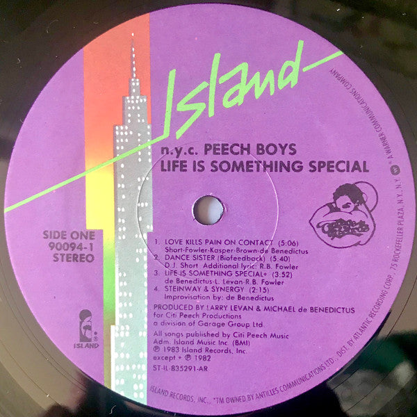 Peech Boys : Life Is Something Special (LP, Album, All)
