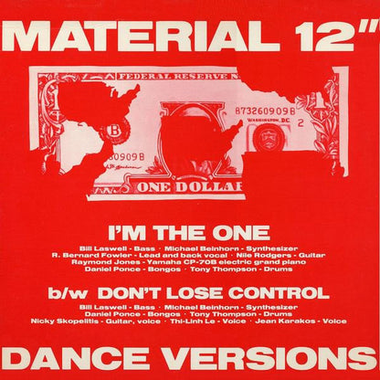 Material : I'm The One / Don't Lose Control (12", Promo)
