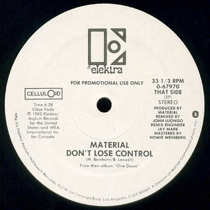 Material : I'm The One / Don't Lose Control (12", Promo)
