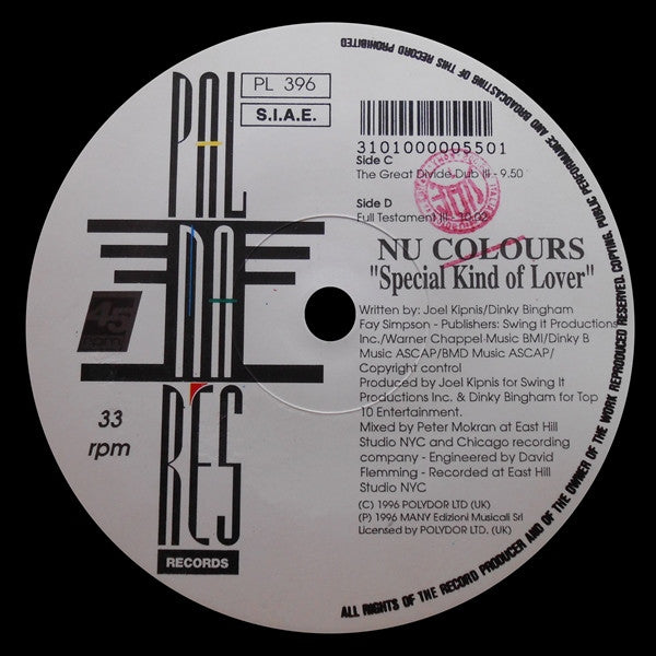 Nu Colours : Special Kind Of Lover (2x12")