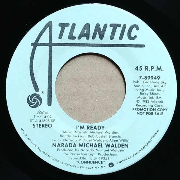 Narada Michael Walden : I'm Ready (7", Single, Mono, Promo, SP)