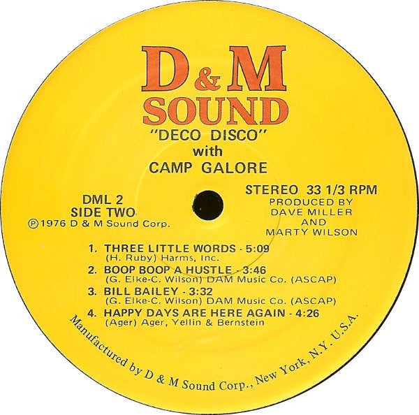 Camp Galore : Deco Disco (LP)