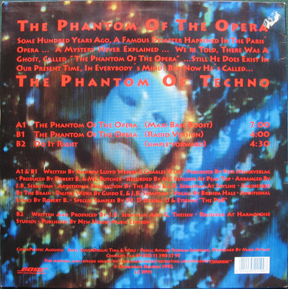 Mask Attack : The Phantom Of The Opera (12", Maxi)