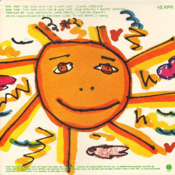 The Tom Tom Club* : The Man With The 4-Way Hips (12", Single)