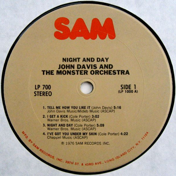 John Davis And The Monster Orchestra* : Night & Day (LP, Album)