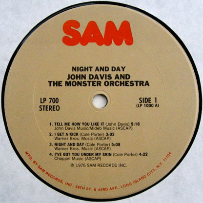 John Davis And The Monster Orchestra* : Night & Day (LP, Album)
