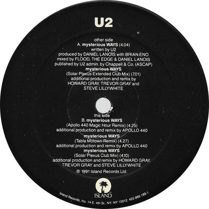 U2 : Mysterious Ways (12")