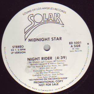 Midnight Star : Night Rider (12", Promo)