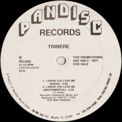 Trinere : I Know You Love Me (12", Promo, RE)