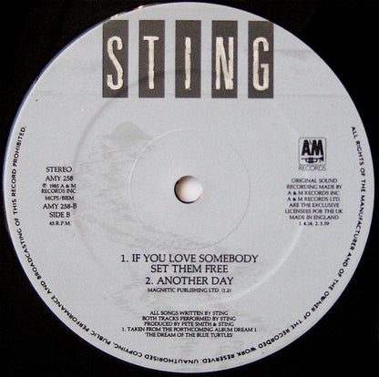 Sting : If You Love Somebody Set Them Free (12")