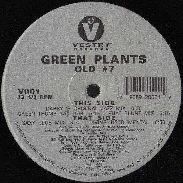 Green Plants : Old # 7 (12")