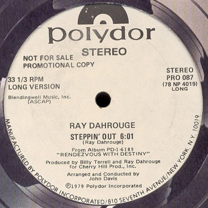 Ray Dahrouge : Steppin' Out (12", Promo)