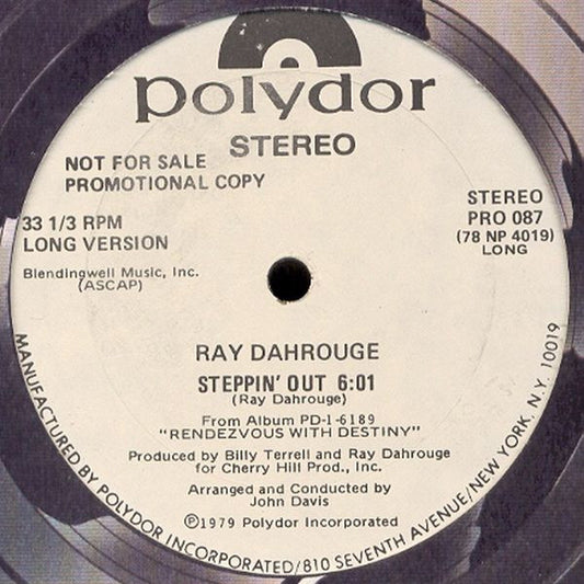 Ray Dahrouge : Steppin' Out (12", Promo)