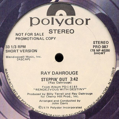 Ray Dahrouge : Steppin' Out (12", Promo)