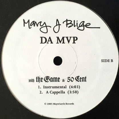 Mary J. Blige : Da MVP (12", Promo)