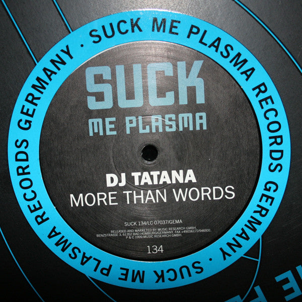 DJ Tatana : More Than Words (12")