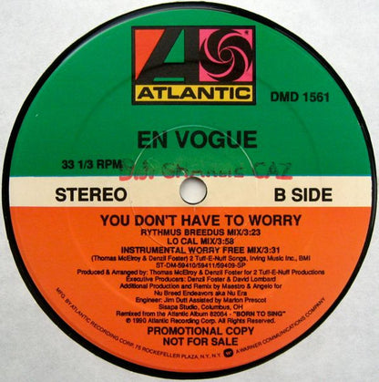 En Vogue : You Don't Have To Worry (12", Promo)