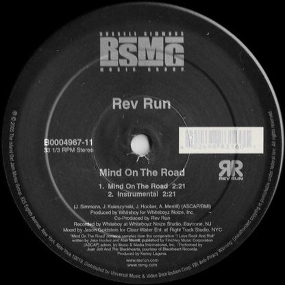 Rev Run* : Mind On The Road (12")
