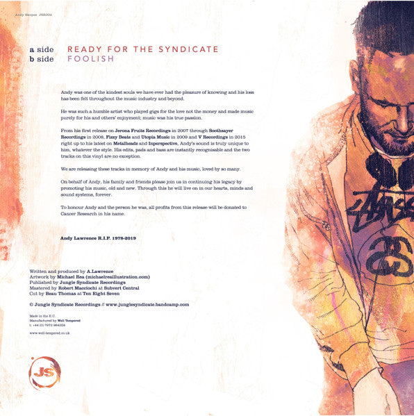 Andy Skopes : Ready For The Syndicate / Foolish (12")