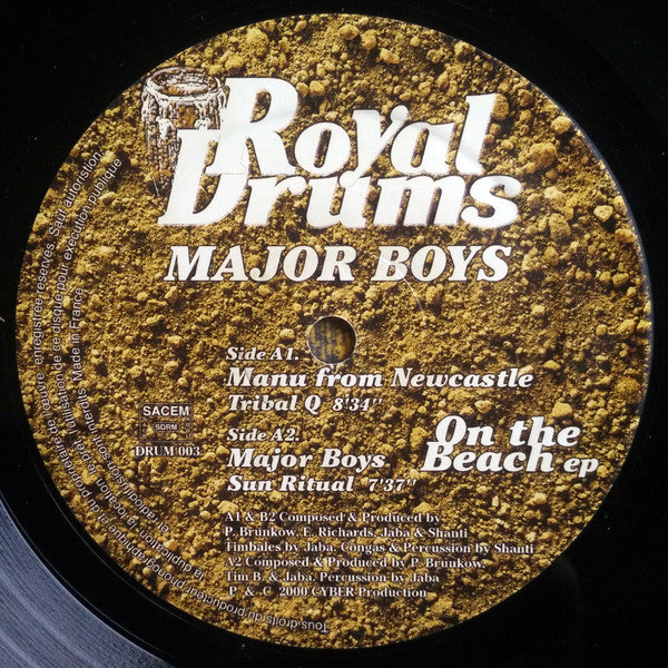 Manu From Newcastle / Major Boys : On The Beach EP (12", EP)