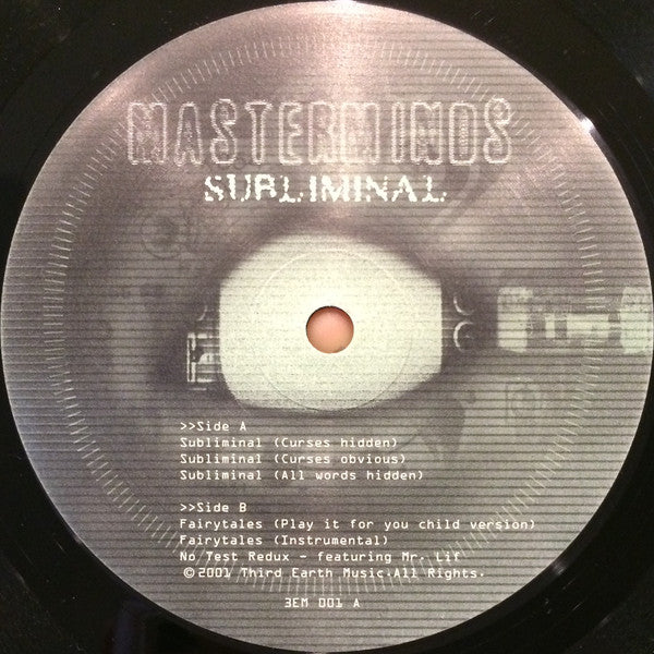 Masterminds : Subliminal (12")