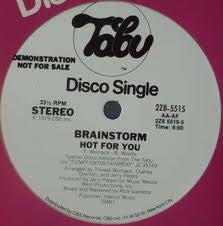 Brainstorm (5) : Hot For You (12", Mono, Promo)