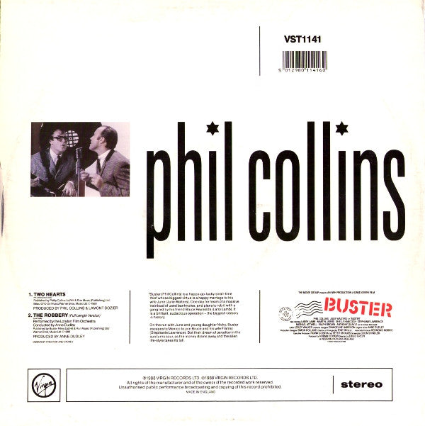 Phil Collins : Two Hearts (12", Single)