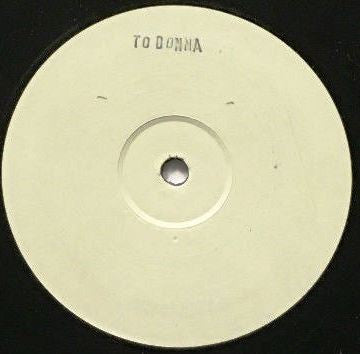 Todd Terry : To Donna (12", S/Sided, W/Lbl)