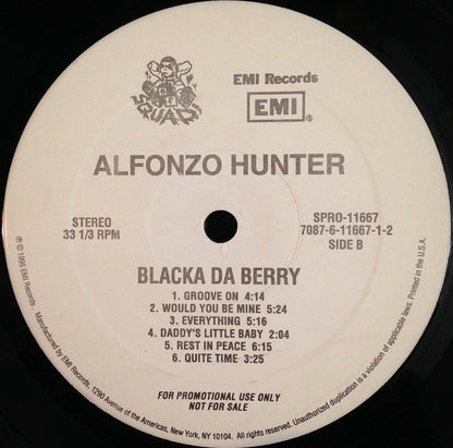Alfonzo Hunter : Blacka Da Berry (LP, Promo)