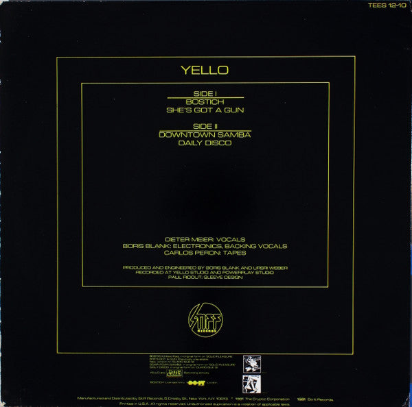 Yello : Bostich (12")