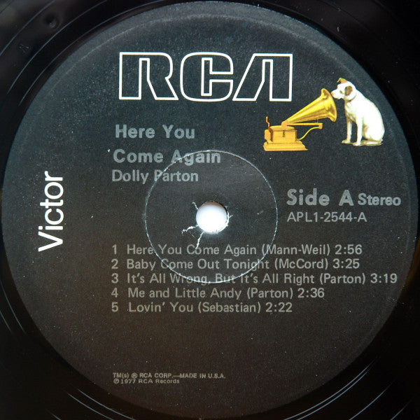 Dolly Parton : Here You Come Again (LP, Album, Wad)