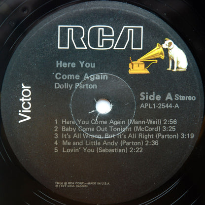 Dolly Parton : Here You Come Again (LP, Album, Wad)