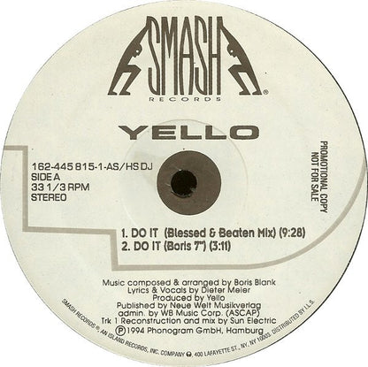 Yello : Do It (2x12", Single, Ltd, Promo)
