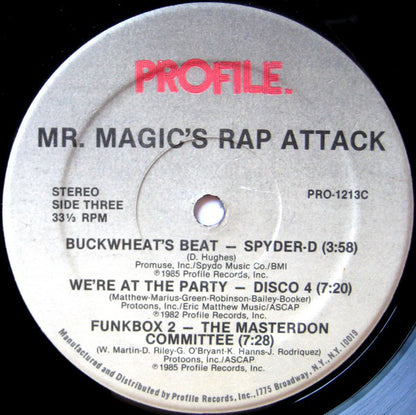 Various : Mr. Magic's Rap Attack (2xLP, Comp)